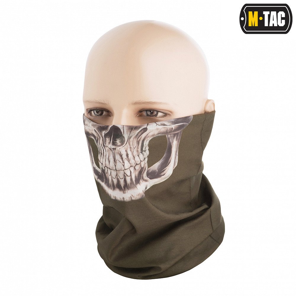 Nákrčník Multi-Wrap M-Tac Reaper Skull - olivový