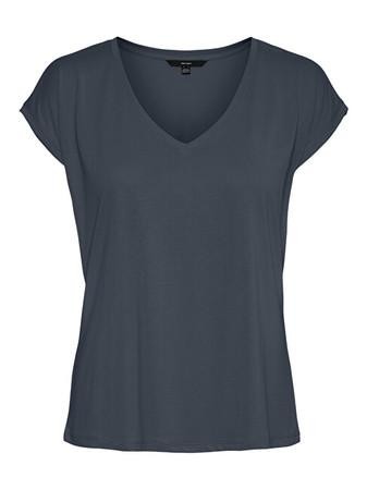 Vero Moda Dámské triko VMFILLI Relaxed Fit 10247666 Ombre Blue S