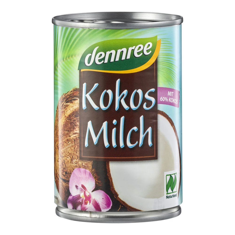 Krém kokosový 22 % tuku 400 ml BIO DENNREE