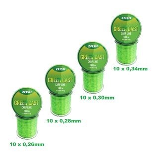 ZFISH Trade Pack Vlasec Green Cast 1000m - 40 ks|ZF-9139