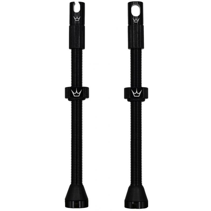 Ventilky Peatys X Chris King MK2 Tubeless Valves - 1 pár, bezdušové, 80 mm, černá