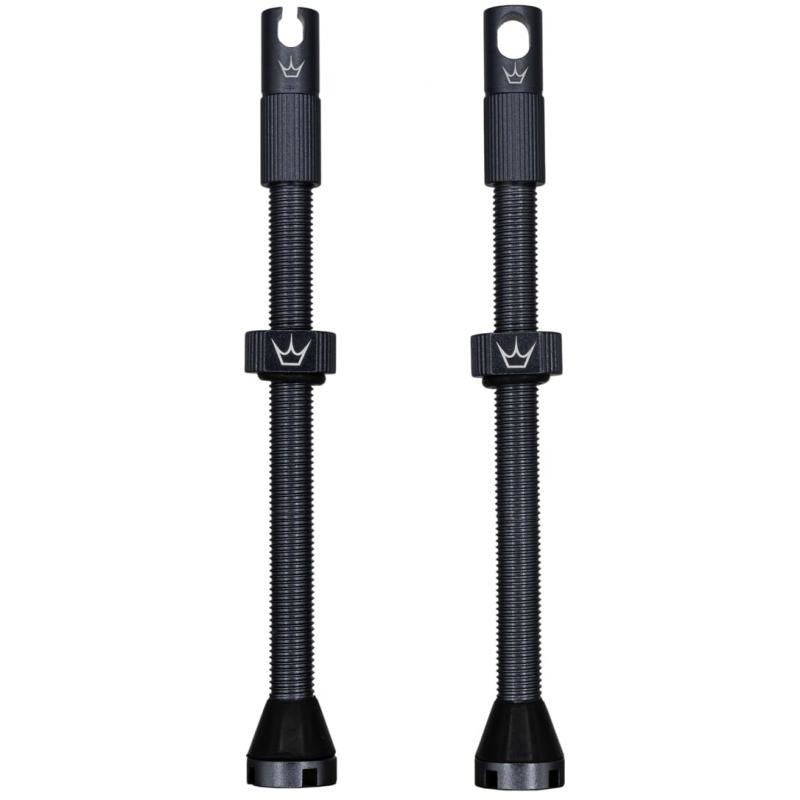 Ventilky Peatys X Chris King MK2 Tubeless Valves - 1 pár, bezdušové, 80 mm, břidlicově šedá