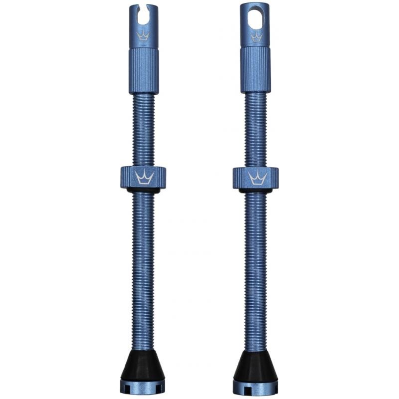 Ventilky Peatys X Chris King MK2 Tubeless Valves - 1 pár, bezdušové, 80 mm, tyrkysová