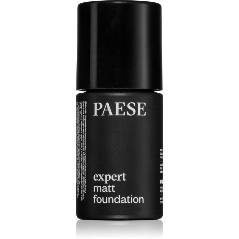 Paese Expert Matt Foundation zmatňující pěnový make-up pro smíšenou až mastnou pokožku Light Beige 30 ml