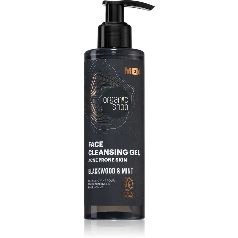 Organic Shop Men Blackwood & Mint čisticí gel pro muže 200 ml