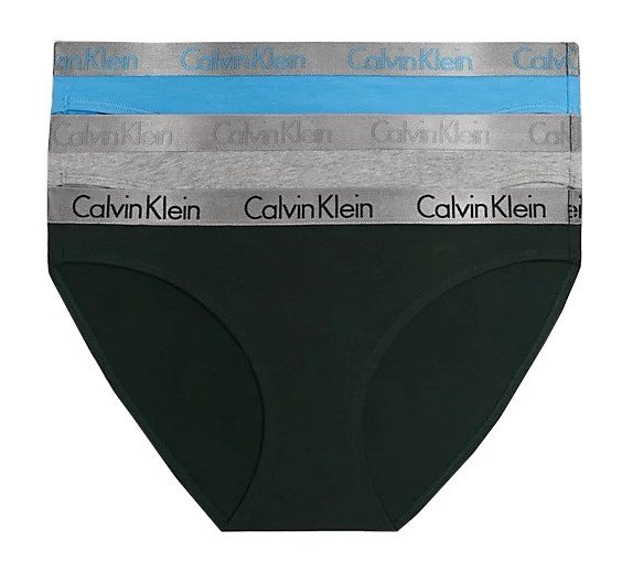 Calvin Klein 3 PACK - dámské kalhotky Bikini QD3561E-BOZ XS