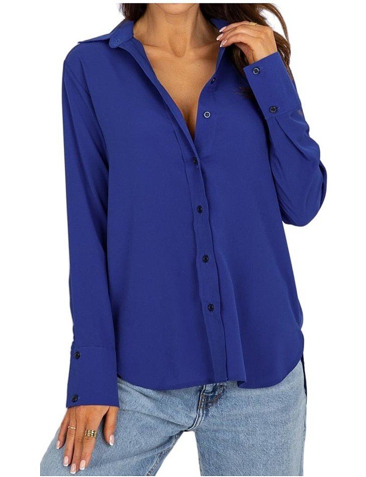 Tmavě modrá dámská košile