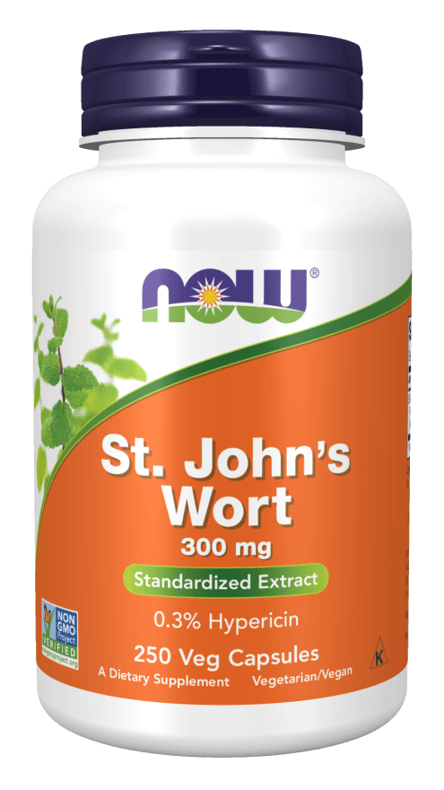 Now® Foods NOW St. John's Wort (Třezalka tečkovaná), 300 mg, 250 rostlinných kapslí
