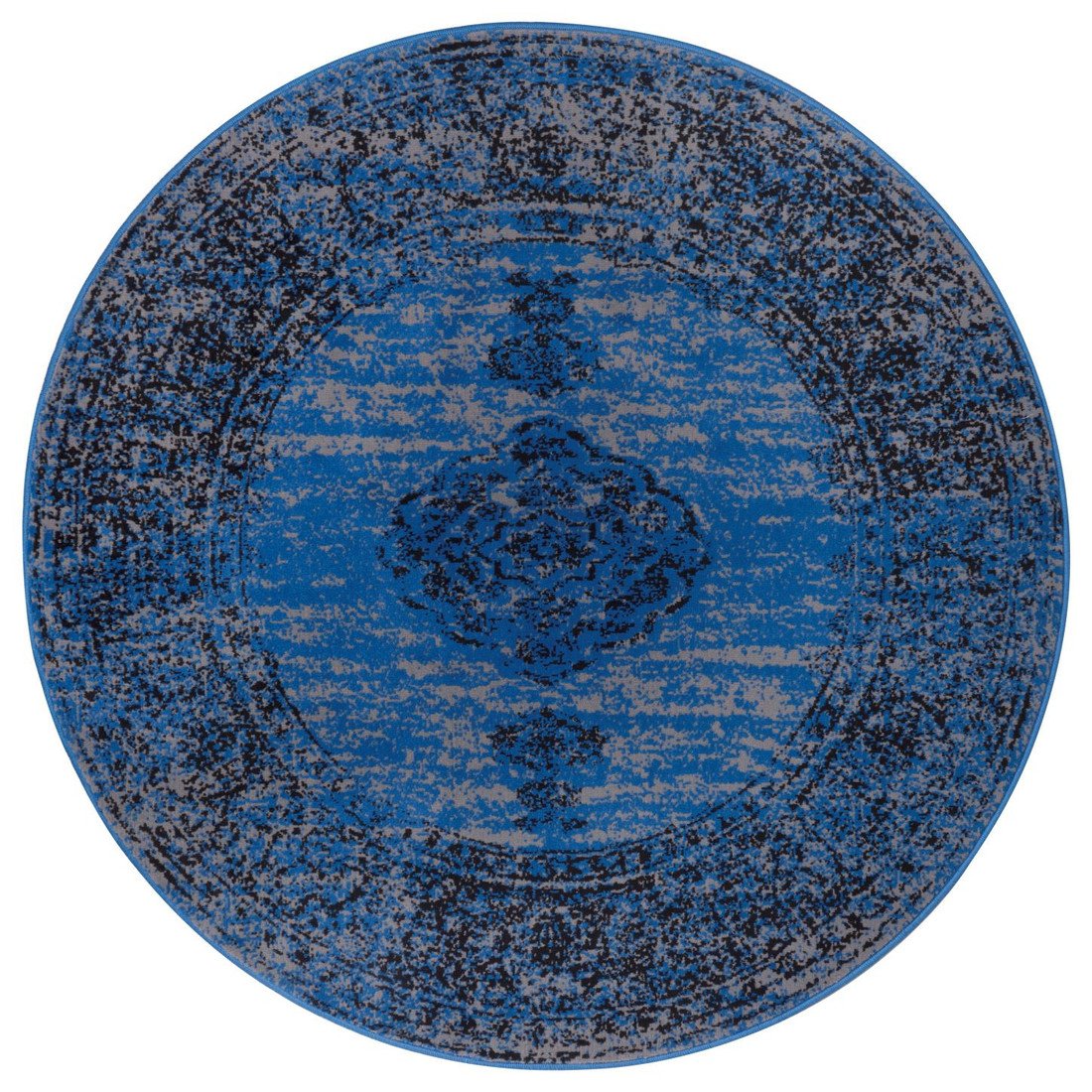 Hanse Home Collection koberce Kusový koberec Gloria 105517 Jeans kruh - 160x160 (průměr) kruh cm Modrá