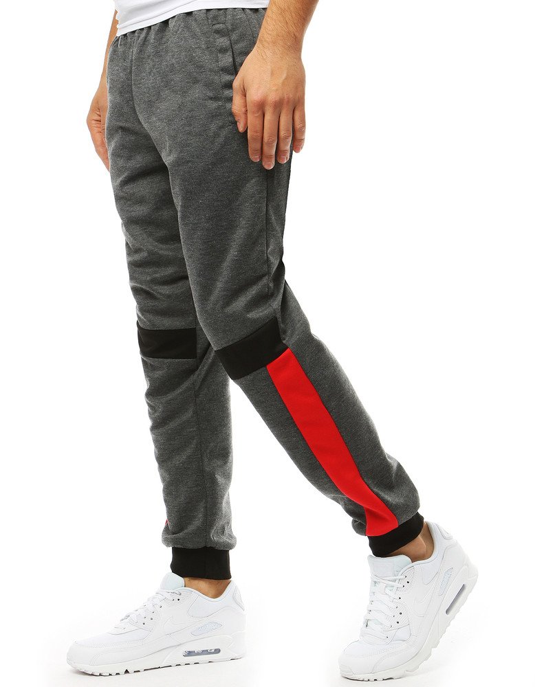 Dstreet Pánské kalhoty joggers So grafitová UX3543 39883