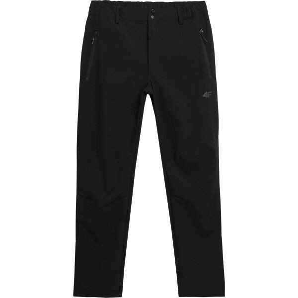 4F MEN'S PANT SOFTSHELL Pánské softshellové kalhoty, černá, velikost M