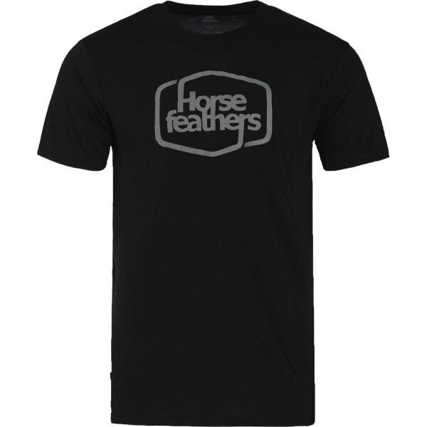 Horsefeathers ROOTER TECH T-SHIRT Pánské tričko, černá, velikost XXL