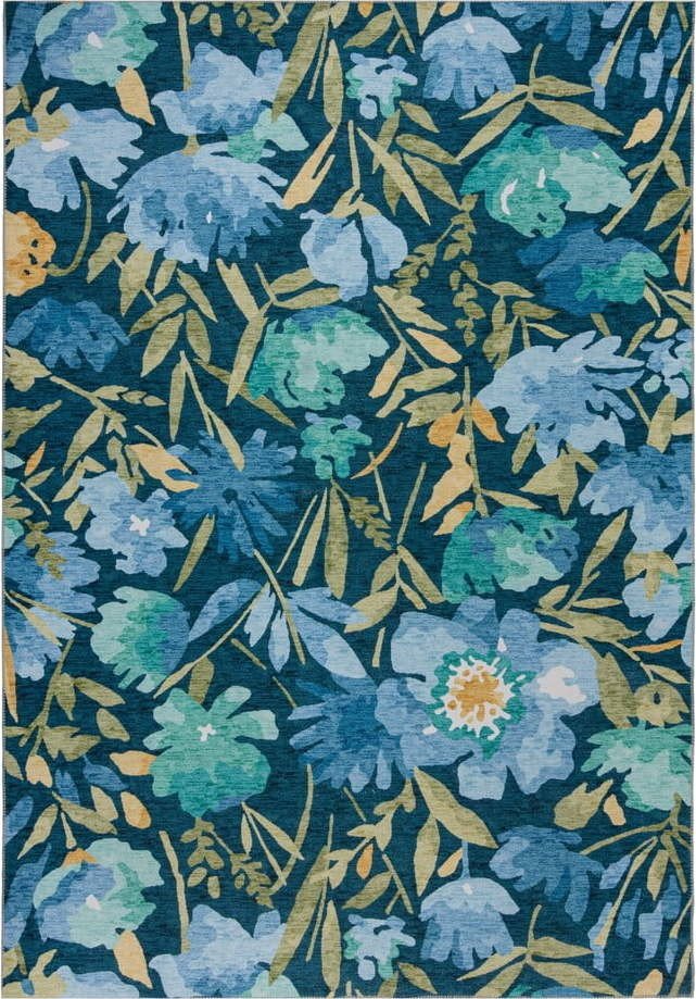 Modrý pratelný koberec 170x120 cm Alyssa - Flair Rugs