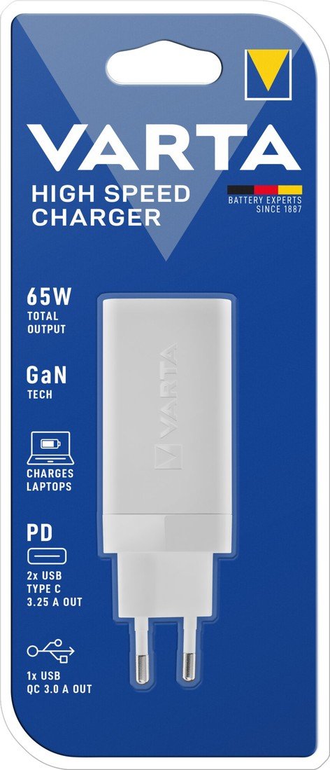 Varta síťová nabíječka High Speed Charger, bílá 57956101401