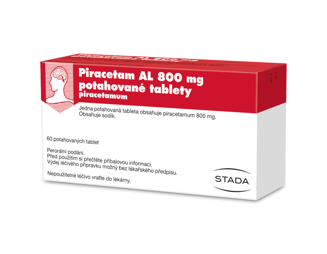 Piracetam Al 800mg potahované tablety 60