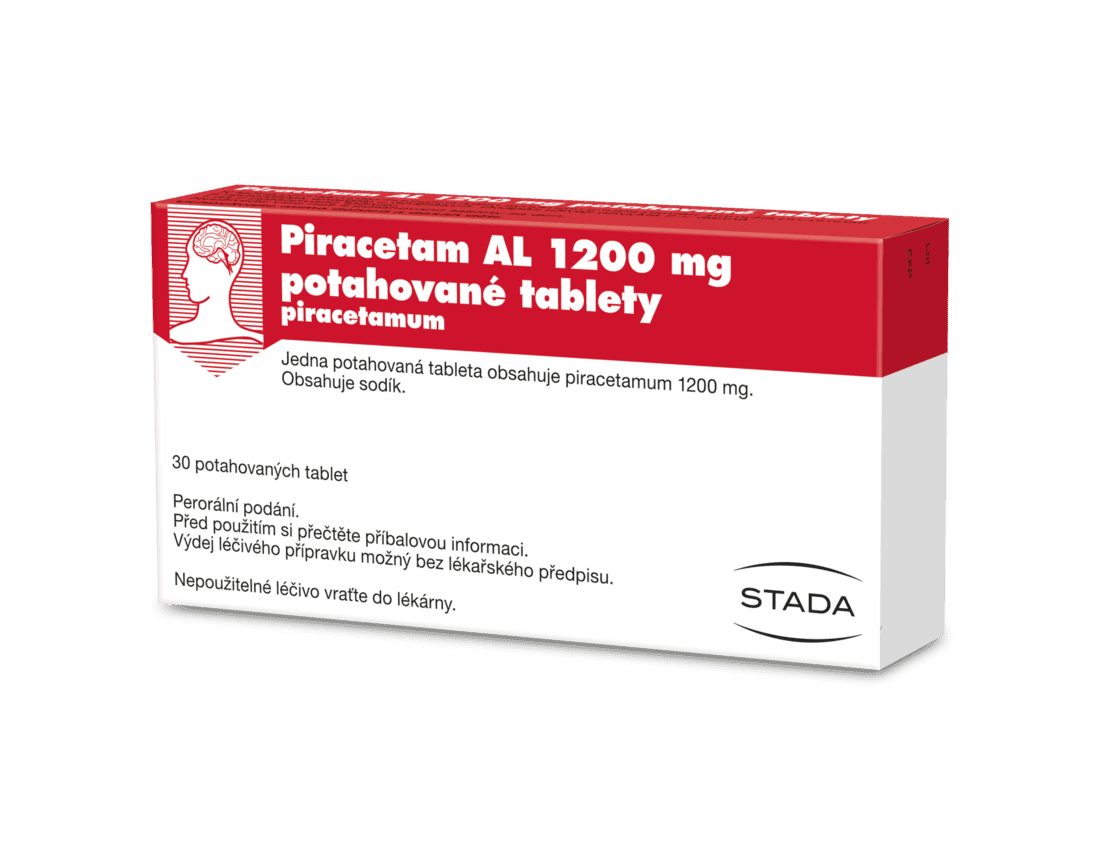 Piracetam Al 1200mg potahované tablety 30