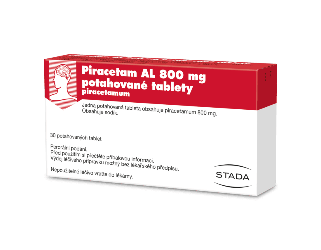 Piracetam Al 800mg potahované tablety 30