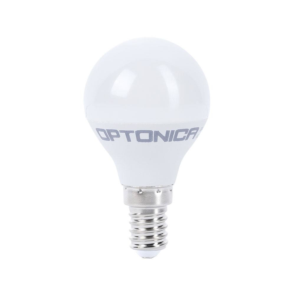Optonica LED Žárovka E14 G45 5.5 W 5.5W Studená bílá