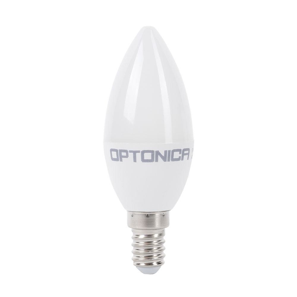 Optonica LED Candle E14 C37 5.5W Studená bílá