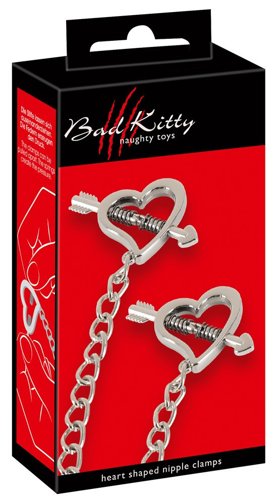 Bad Kitty - Cupid's arrows bud jewelry set (silver)