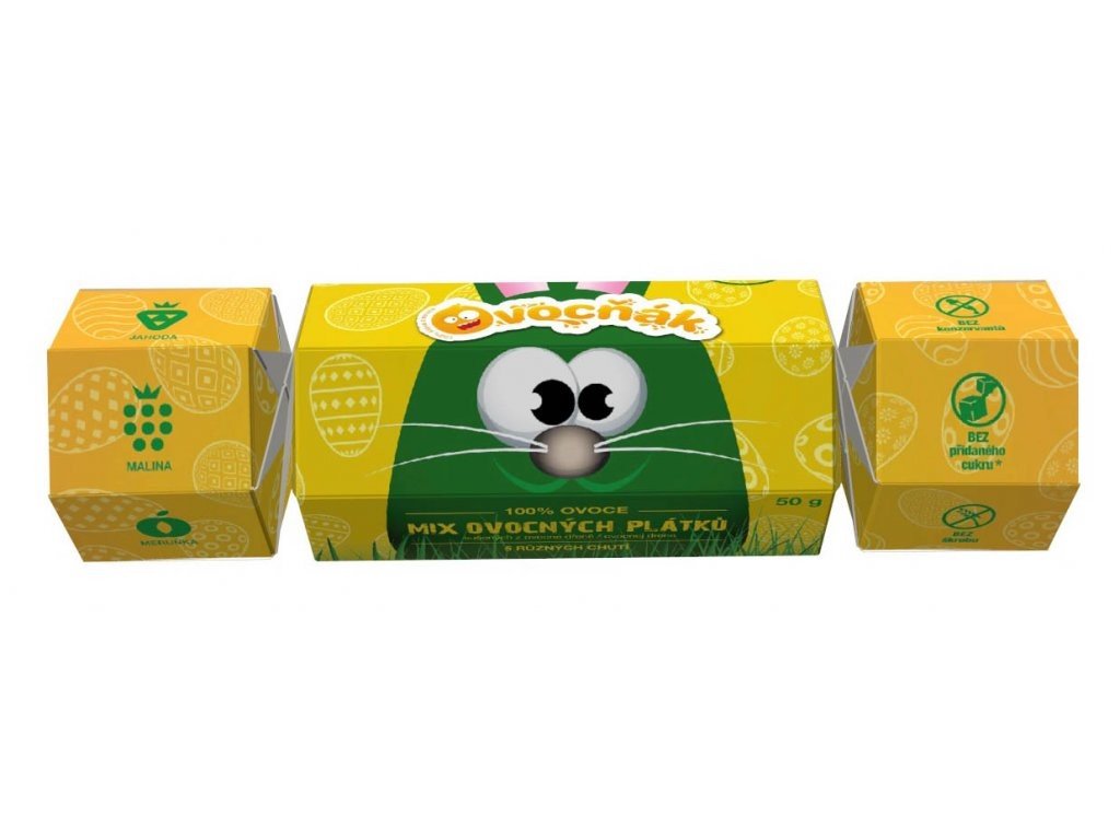 Ovocňák s.r.o. OVOCŇÁK Ovocné plátky bonbon Velikonoce 50g