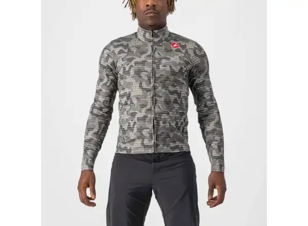 Castelli Unlimited Thermal pánský dres dlouhý rukáv nickel gray/gray vel. M