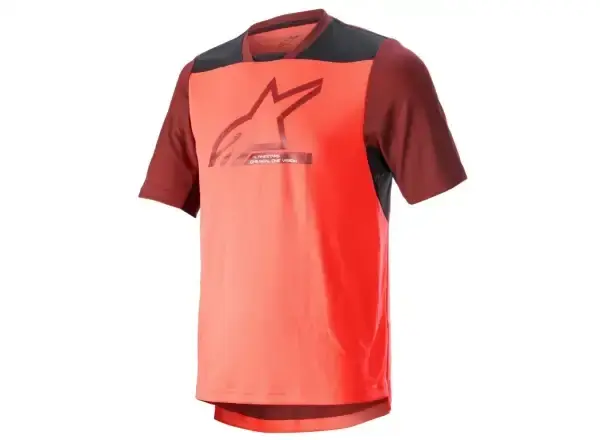 Alpinestars Drop 6.0 S/S pánský dres krátký rukáv coral fluo vel. M