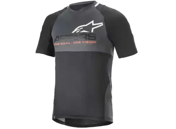 Alpinestars Drop 8.0 dres krátký rukáv black/coral vel. M