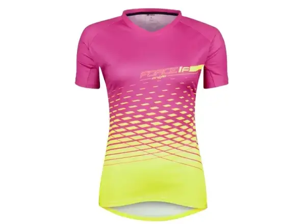 Force Angle MTB dámský dres krátký rukáv růžová/fluo vel. XS