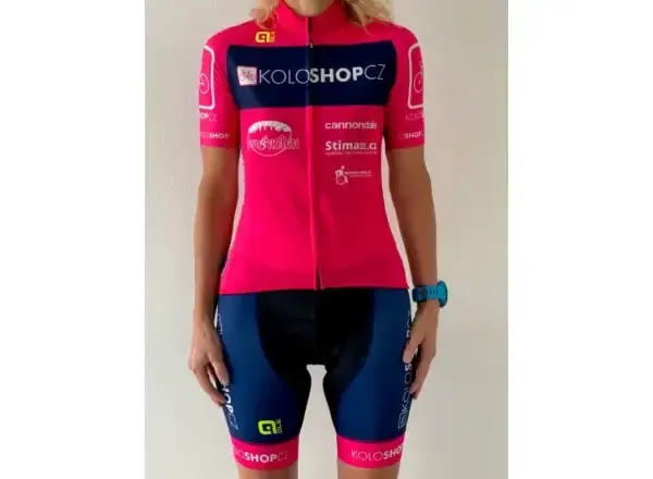 Alé Team Prime Koloshop LTD dámský dres krátký rukáv pink/blue vel. L