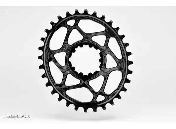 Absolute Black OVAL32 Sram GXP převodník, offset 6mm 32z. oválný 32