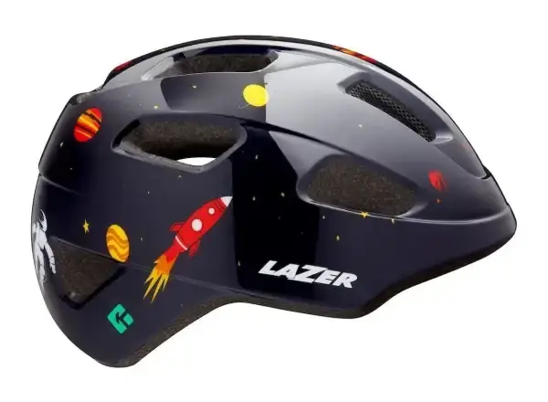 Lazer NUTZ KC dětská přilba černá Vesmír vel. Uni (50-56 cm) 56 cm