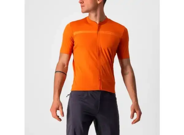 Castelli Unlimited AR pánský dres krátký rukáv Orange Rust vel. M