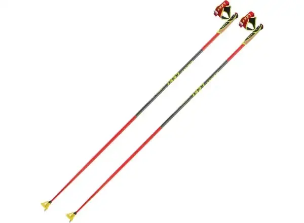 Leki HRC Team běžecké hole bright red/neon yellow/black 150 cm