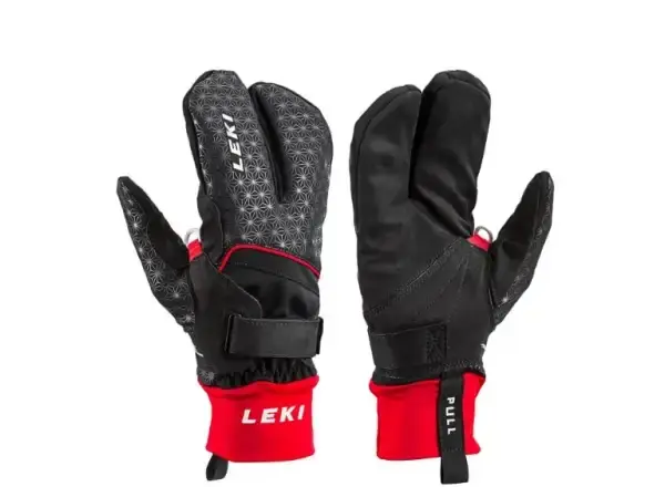 Leki Nordic Circuit Shark Lobster běžecké rukavice black/red vel. 6,5