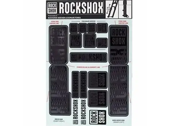 ROCKSHOX DECAL KIT 35MM DC STEALTH