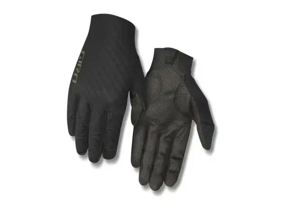 Giro Rivet CS cyklistické rukavice dlouhé Black/Olive vel. M