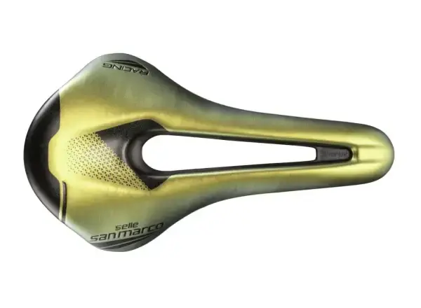 Selle San Marco Shortfit 2.0 Open-Fit Racing Narrow sedlo Iridescent Gold 150 - 159 mm