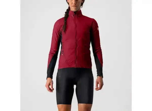 Castelli Unlimited Puffy dámská bunda bordeaux/black/pink vel. S