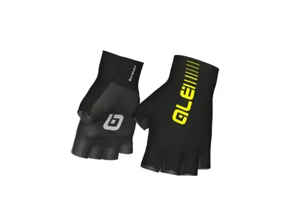 Alé Sunselect rukavice krátké black/fluo yellow vel. M