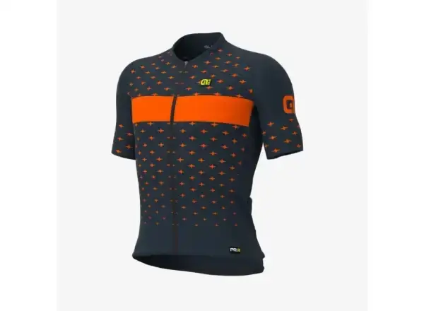 Alé PRS Stars pánský cyklistický dres krátký rukáv grey/orange vel. L