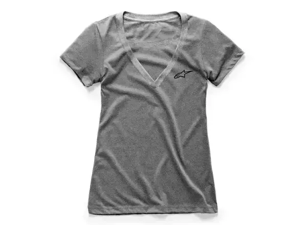 Alpinestars Womens Ageless Vneck dámské triko krátký rukáv grey heather vel. S