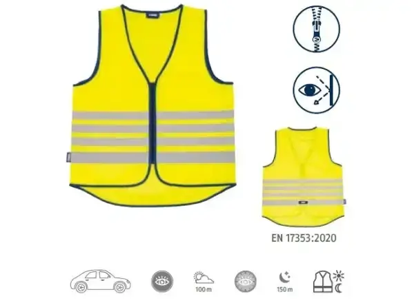 Abus Lumino Reflex KIDS dětská vesta Yellow vel. S