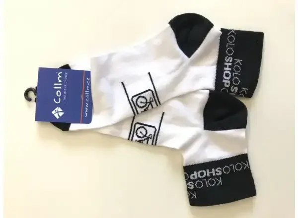 Koloshop teamové ponožky bílá/černá vel. S-M