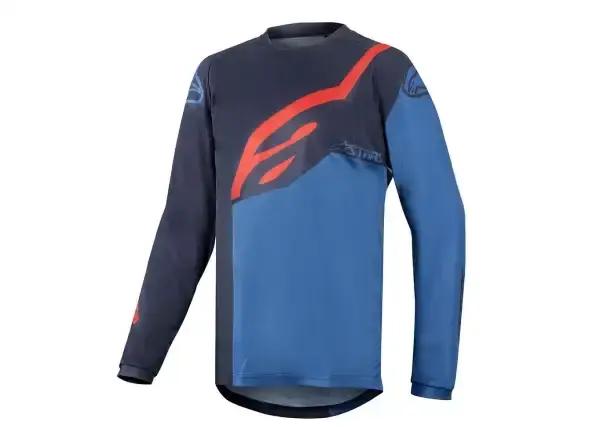 Alpinestars Racer dětský dres dlouhý rukáv Dark Navy/Mid Blue/Red vel. S