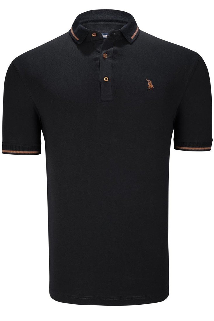 TRIPLE SET T8586 DEWBERRY MENS T-SHIRT-BLACK-WHITE-NAVY BLUE