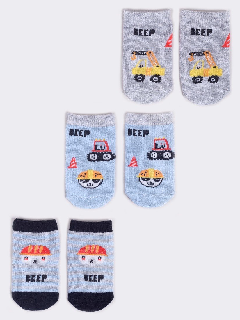 Yoclub Kids's 3Pack Baby Boy's Socks SKA-0110C-AA30-001