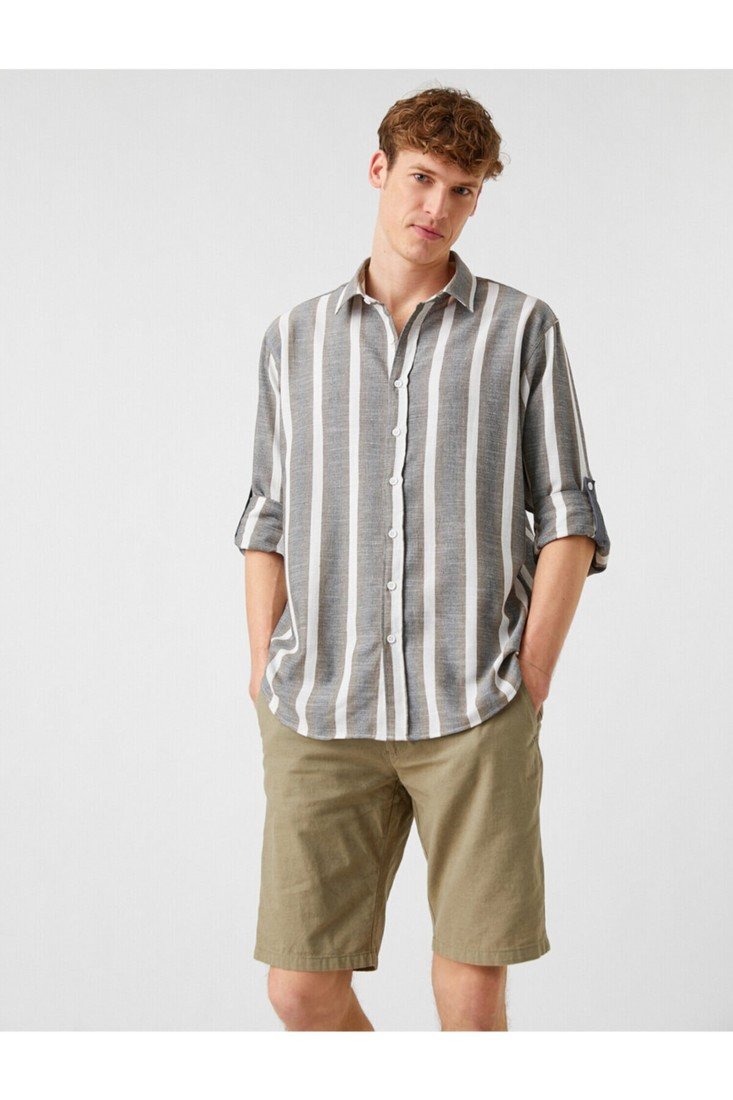 Koton Shirt - Khaki - Regular fit