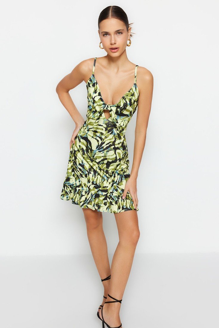 Trendyol Both Dress - Yellow - Ruffle