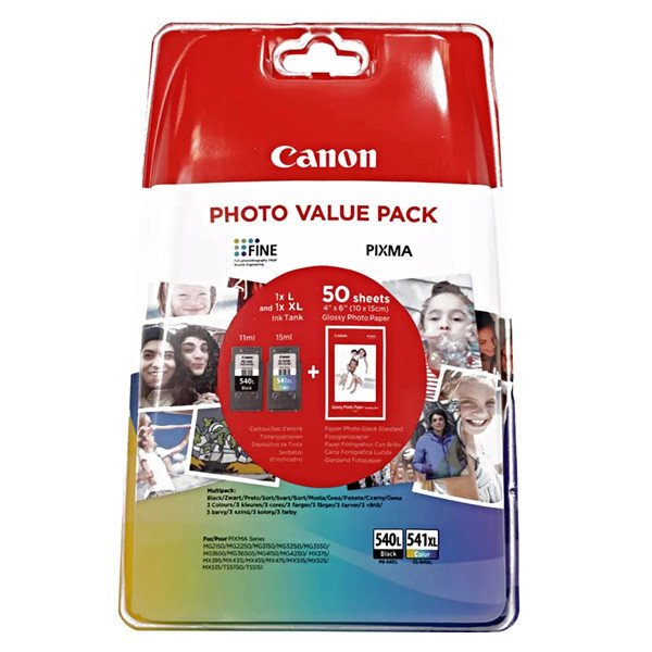 Canon BJ CARTRIDGE PG-540L/CL-541XL PHOTO VALUE BL SEC